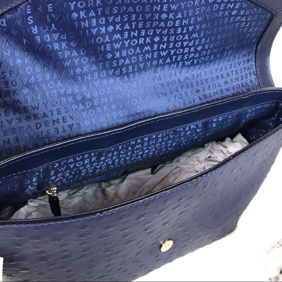 Kate Spade A La Vita Ostrich Leena Shoulder Bag - Picture 6 of 8